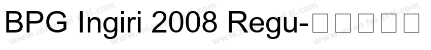 BPG Ingiri 2008 Regu字体转换